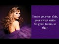 BACK TO DECEMBER - Taylor Swift (Taylor