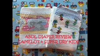 Diaper Review - Tykables Camelot and ABU Super Dry Kids | ABDL