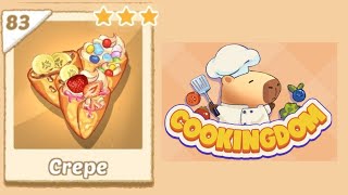 Cookingdom Level 86 Crepe | Game Walkthrough🎮