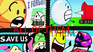 All Bfdi Intros Not Including Post-Split And Pre-Splitintrosepisodes In Desc