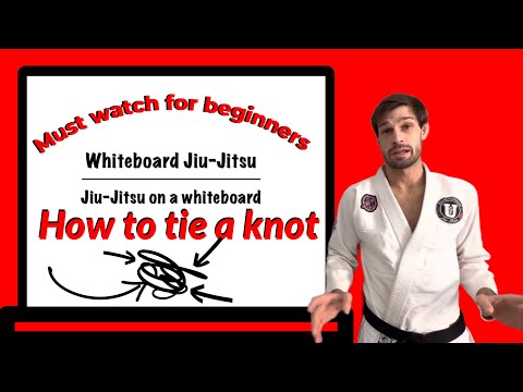 How to tie a jiu-jitsu belt, and belt qualities : Whiteboard Jiu-Jitsu