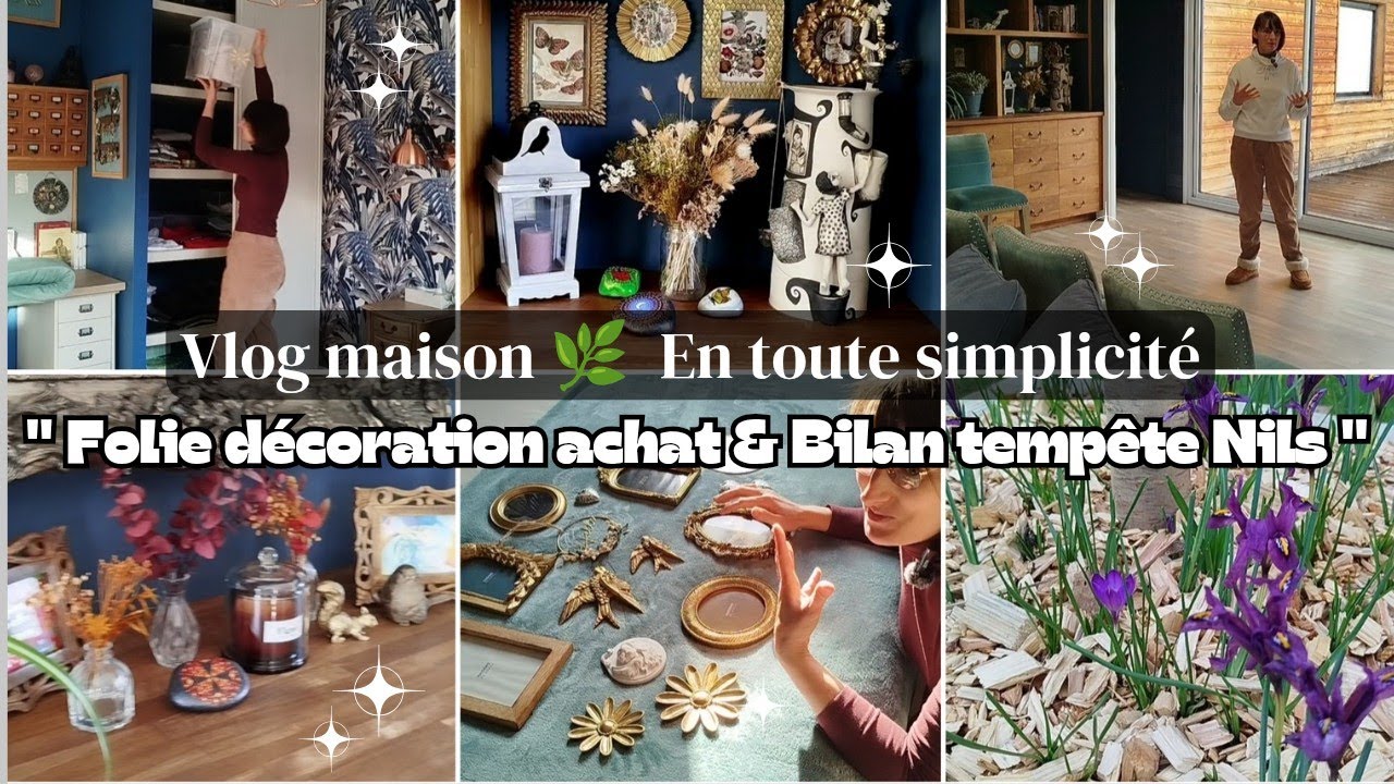 Vlog maison 🏡 | Déco repensée ✨ & tempête passée 🌪️ : je vous raconte tout 💭