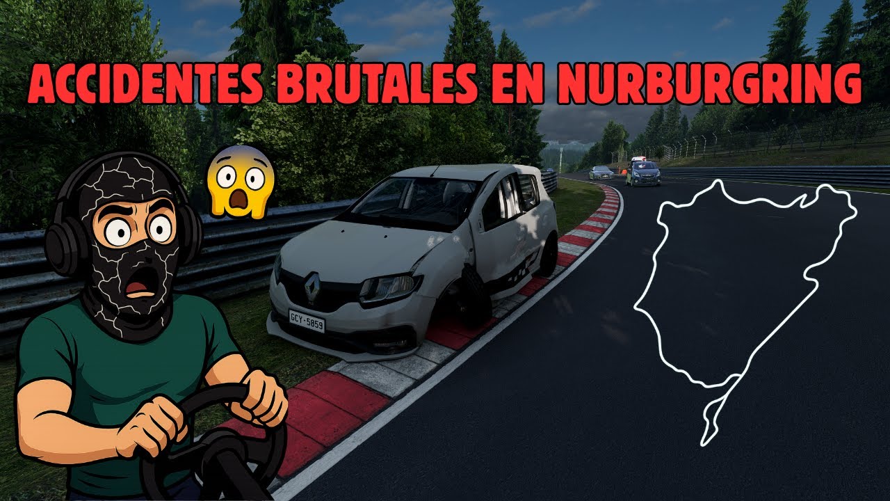 ACCIDENTES BRUTALES en Nürburgring 😱 | BeamNG Drive