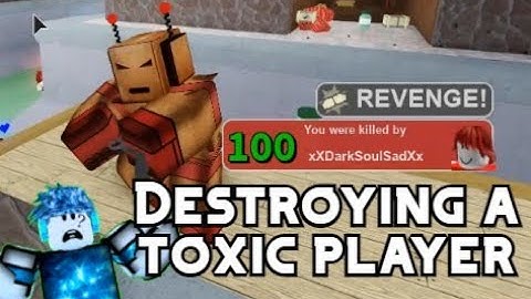 DESTROYING A TOXIC PLAYER | Roblox Arsenal