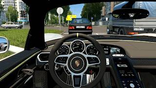 2014 Porsche 918 Spyder - City Car Driving [Steering Wheel Game Play] screenshot 1