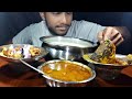 Asmr  eating pakhala bhata with vakuda fish curryriverfish