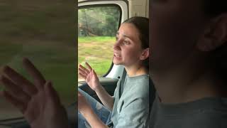 Vignette de la vidéo "Kid sings The Dock of the Bay by Otis Redding while riding in the car - Annie Zimmerman (cover)"