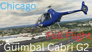 Flying the Guimbal Cabri G2 in Chicago Full Flight MSFS