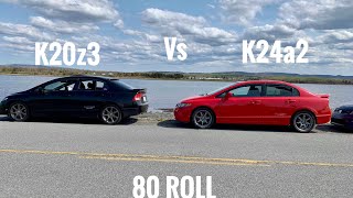 K20Z3 Fa5 Vs K24A2 Swapped Fa5