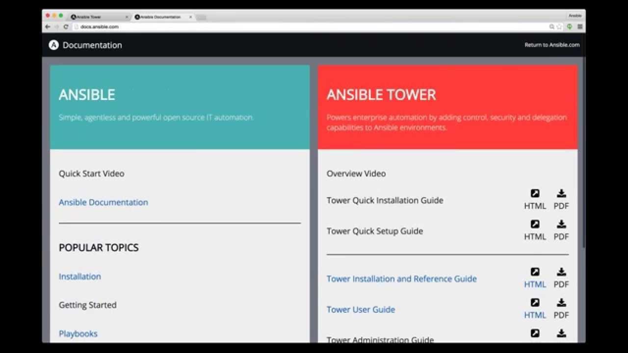 Ansible collections. Ansible Tower.