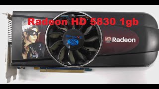 Тест Radeon Hd5830 1 Gb