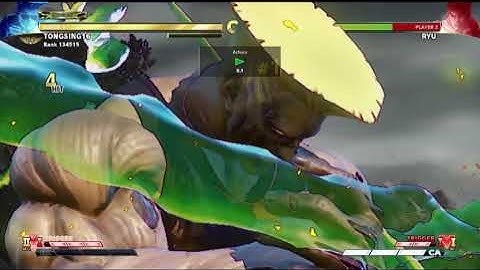 STREET FIGHTER 5 CHAMPION EDITION D GUILE MAX COMBO SPECIAL  (HARDEST LEVEL)TRAINING CONTROLLER MODE