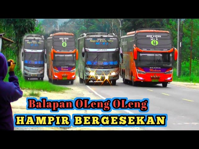 Heboh Balapan Bus Sesama Pelor Sumatera di Jalur Pacu class=