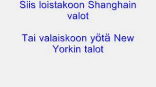 Annika Eklund - Shangain valot with lyrics. chords