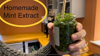 Making herb extracts  mint tincture