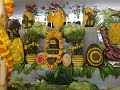 VEGETABLE CARVING AND IKEBANA AT MYSORE FLOWER SHOW 2017