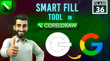 Smart Fill Tool in CorelDraw | CorelDraw Complete Course | Class 36 | Tutorial in Hindi