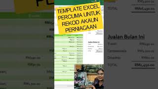 Cara merekod akaun perniagaan mudah guna template excel percuma