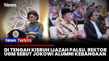 Polemik Ijazah Palsu, Jokowi Hadir di Rapat Senat Terbuka Fakultas Kehutanan UGM | iNews terkini