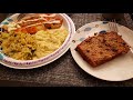 A quick meal; Fish, Veggie &  Potatoes and Banana Bread!