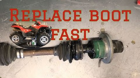 ATV Axle Drive Shaft CV BOOT Replacement - Ripped Boot on KING QUAD 750