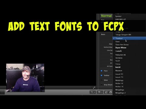 Como adicionar texto de fontes Para Final Cut Pro X