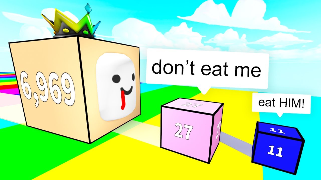 Roblox Block Eating Simulator BUT Eat Players To Get 1 SIZE YouTube