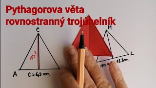 Pythagorova věta 6, rovnostranný trojúhelník