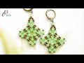 3x4mm Rondelle Jade Green Earrings💠✨🎇  | How to DIY Beaded Earrings for Beginners 👍