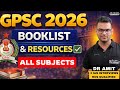 GPSC 2026 BOOKLIST | TOPPER STRATEGY | DR AMIT ACADEMY