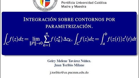 INTEGRACIÓN SOBRE CONTORNOS POR PARAMETRIZACIÓN | Variables Complejas.