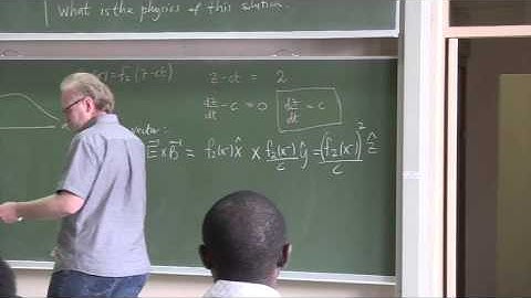 Electromagnetism - LECTURE 13 Part 01/04 - by Prof Robert de Mello Koch