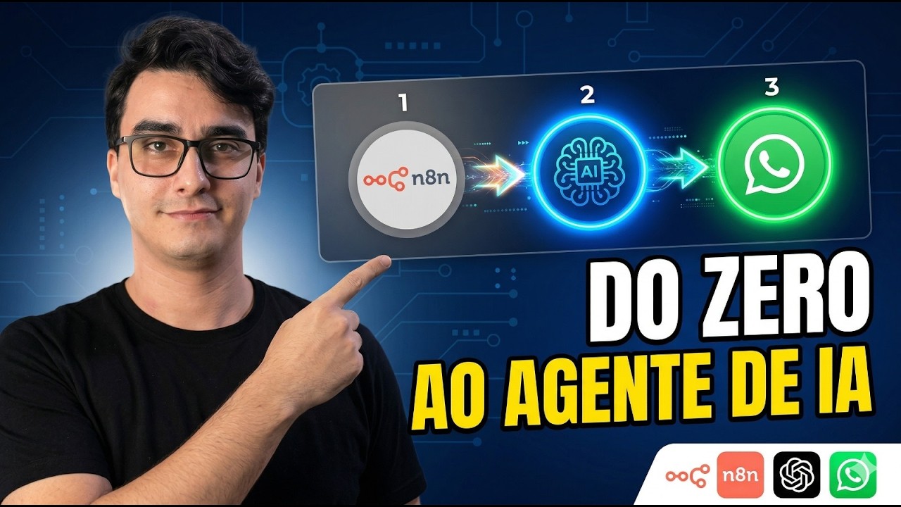 Como Criar Seu Primeiro Agente de IA no N8N e Colocar no WhatsApp - YouTube