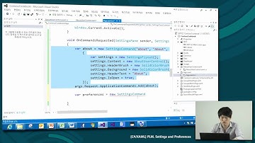 [Windows 8] [C#/XAML] 프로세스 실행 관리, 설정 참 메뉴와 환경 설정