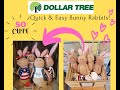Diy How to Dollar Tree brown Easter bunny rabbit makeover tutorial craft project upcycle Spring sock