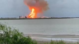 Raw video of SpaceX rocket prototype explosion!!