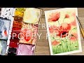 How To Paint An Abstract Poppy Field