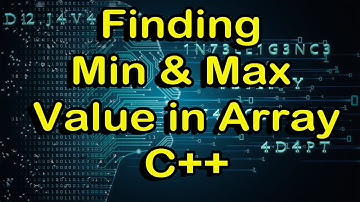 Searching for Maximum and Minimum Value in Arrays in C++ Tutorial