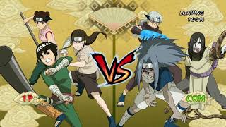 Taijutsu pops off Lee vs Awakened Ninjas - Naruto Ultimate Ninja 1 S rank Missions