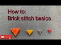 Brick stitch beading tutorial, easy how to guide.