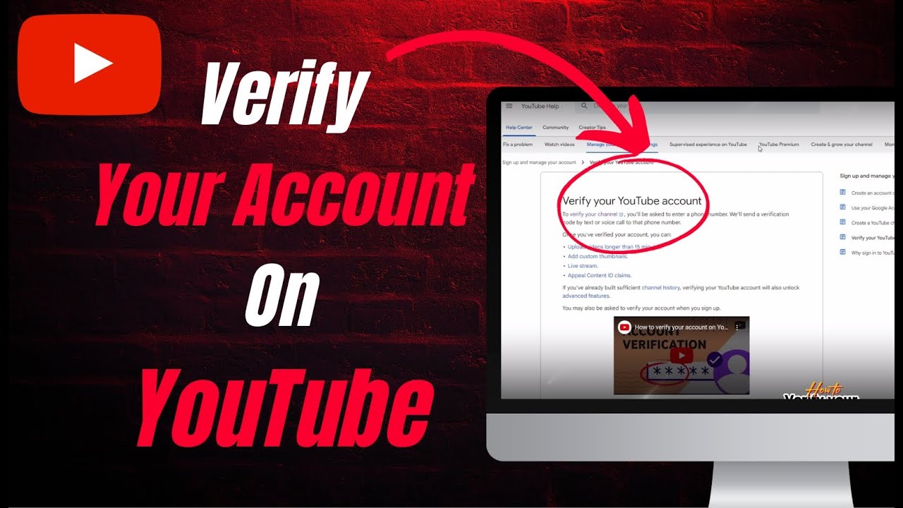 How To Verify Your YouTube Account Complete Guide YouTube