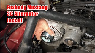 Foxbody Mustang 3G Alternator Conversion Upgrade Install