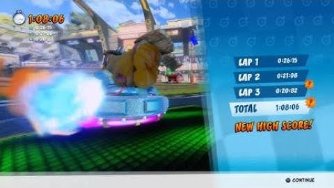(CTR:NF) Turbo Track 1:08.06 + 20.82 Lap