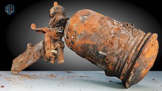Extremely Rusty Old Metal Paint Spray Gun Restoration Video!