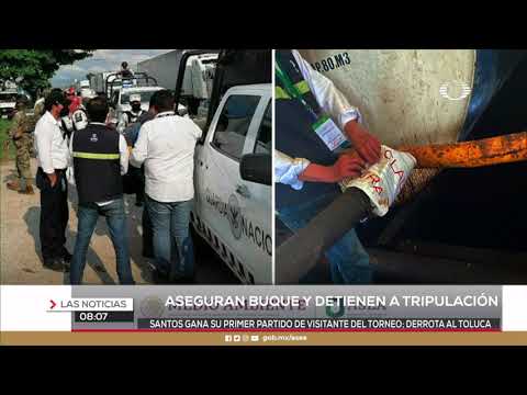 Aseguran buque y
