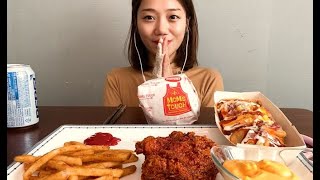 맘스터치 🍔🍟 BURGER SPICY CHICKEN HAMBURGER 汉堡包 ハンバーガー MUKBANG ASMR