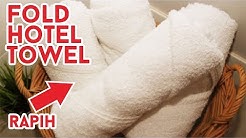 CARA MELIPAT HANDUK SEPERTI DI HOTEL, RAPIH DAN HEMAT RUANG tutorial HOW TO FOLD TOWEL - Durasi: 2.14. 
