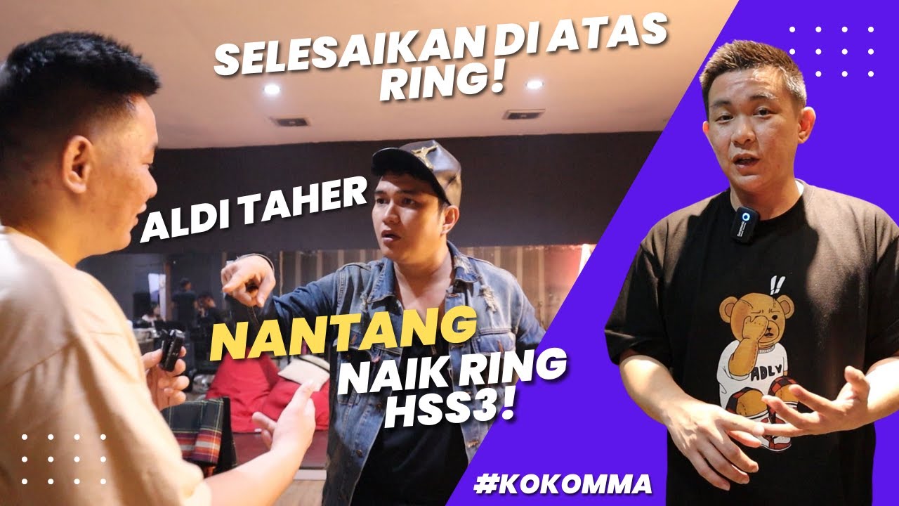 Berani Banget! Aldi Taher Nantangin Koko Rhomedal Naik Ring HSS3!