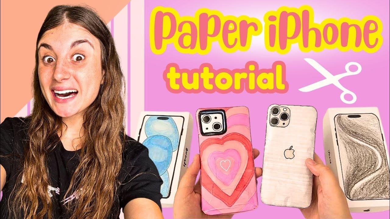 SQUISHY PAPER IPHONE TUTORIAL+ASMR😍📱 - YouTube