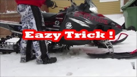 How to Pull Start A Snowmobile Without An Electric Start !